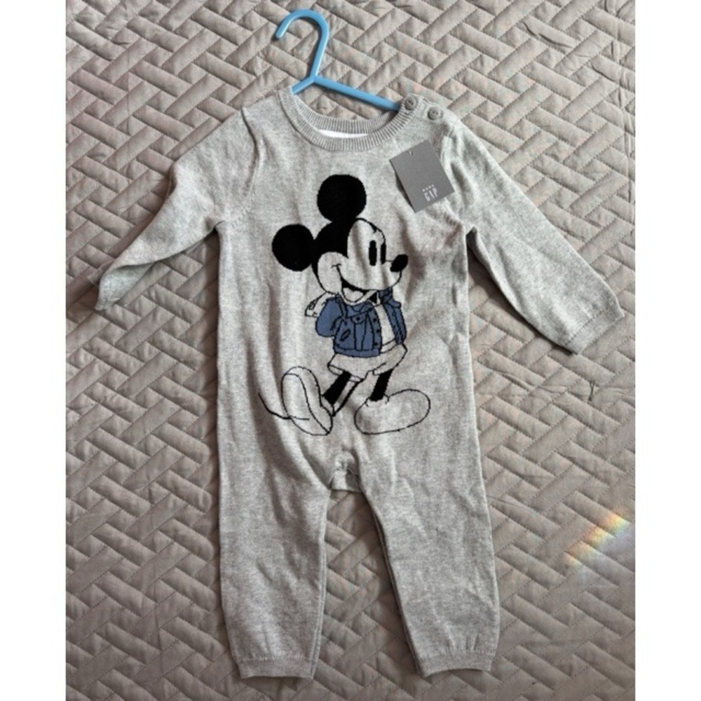 Disney BabyGap Gray One Piece- Size 6-12 Months